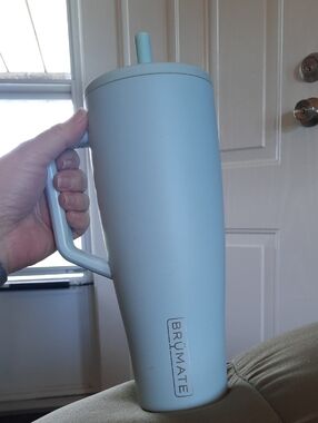 BrüMate Sky Blue Insulated Travel Tumbler with Handle